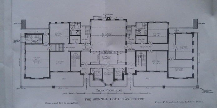 Iveagh Play Centre, Bull Alley Street 07 - Ground Floor Plan (1911)